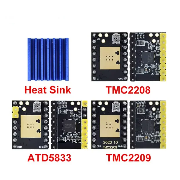 Accesorios para impresora 3D Motor paso a paso Módulo de accionamiento ultrasilencioso TMC2209 TMC2208 ATD5833 - imagen 2