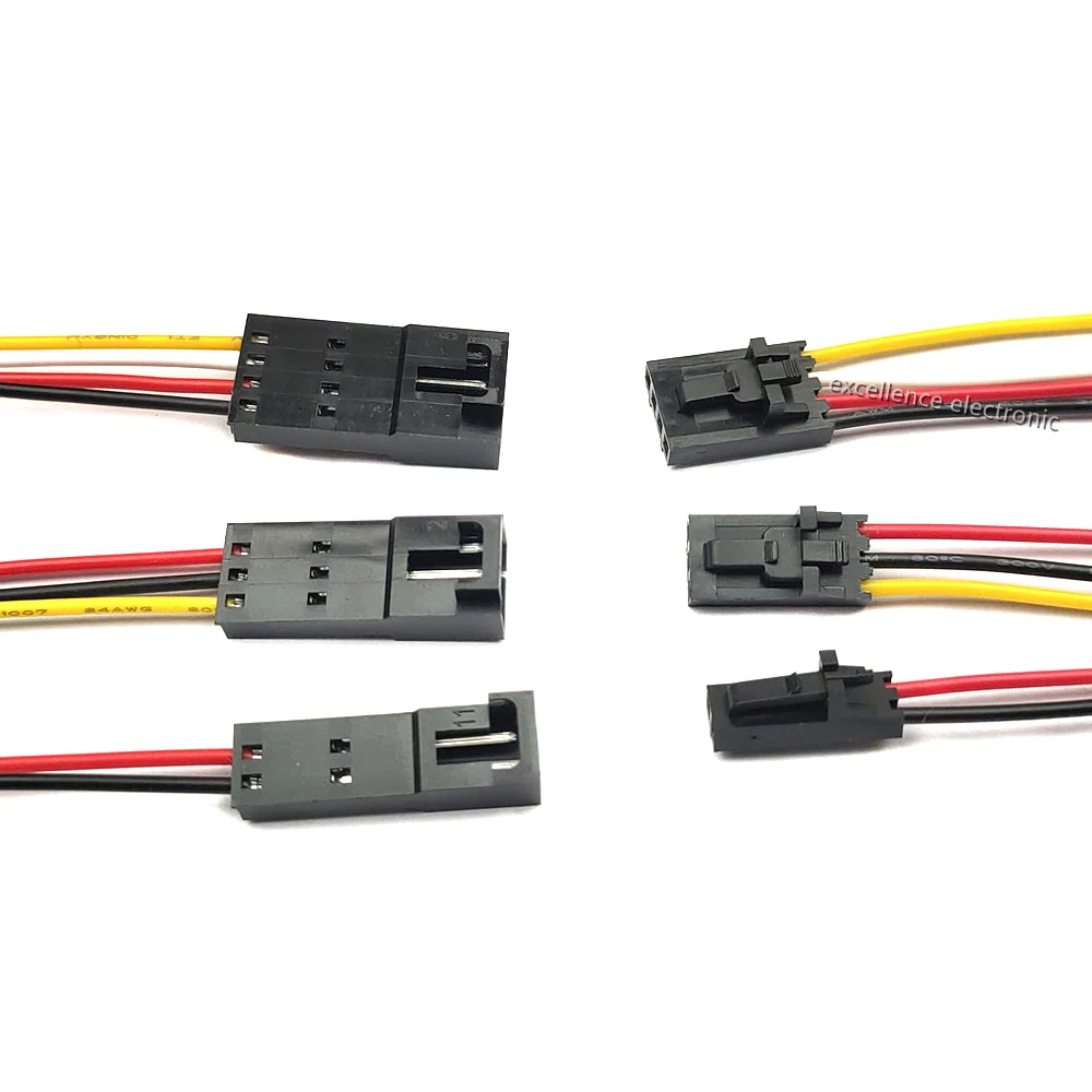 5 pares MX2.54 DuPont carcasa con cerradura cable de acoplamiento macho hembra 2,54mm cabeza única 24AWG línea electrónica 2P 3P 4P 5P 6P