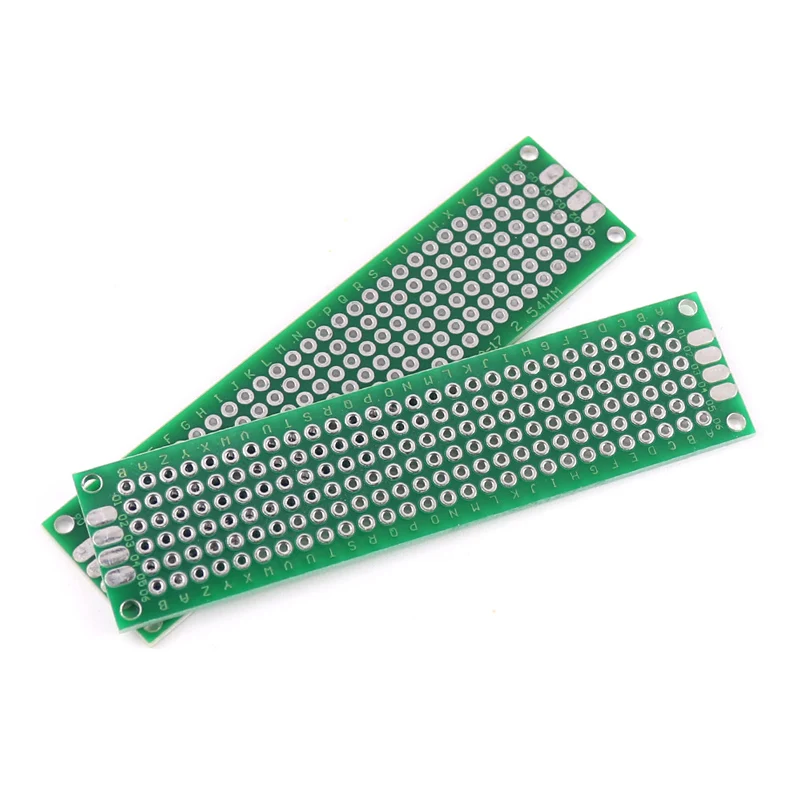 Placa prototipo PCB de 5/10 Uds., placas de circuito de pulverización de estaño de doble cara verde 2x8 3x7 4x6 5x7 7x9CM, Kit electrónico DIY, envío gratis - imagen 2