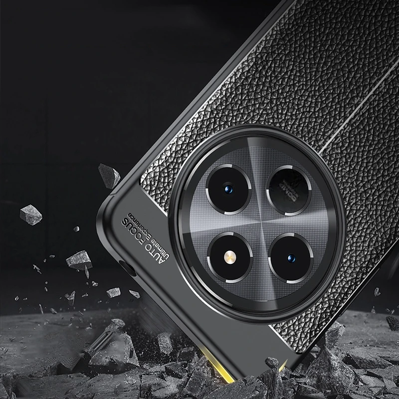 Para funda Redmi A4 funda Xiaomi Redmi A4 Capas armadura de lujo teléfono parachoques armadura trasera a prueba de golpes TPU Fundas de cuero suave Redmi A4 - imagen 2