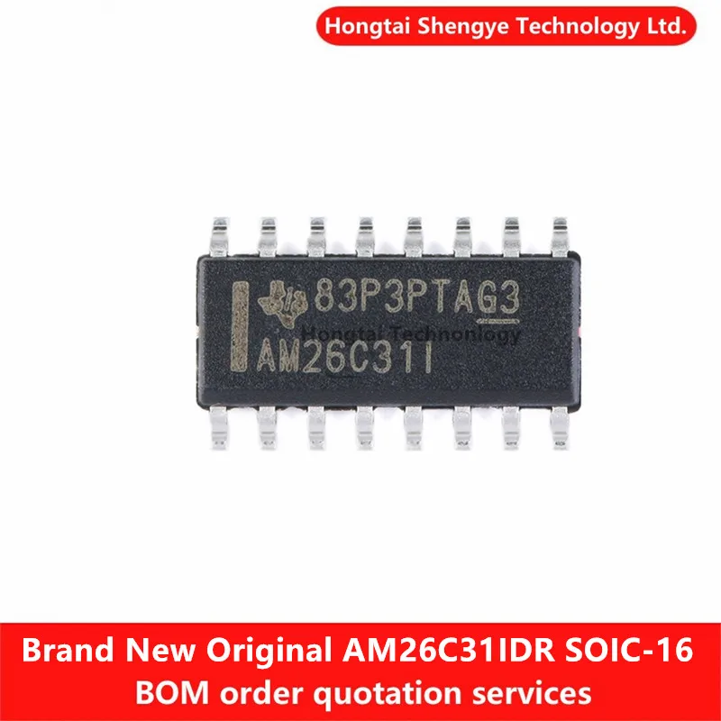 Nuevos componentes electrónicos originales AM26C31IDR SOIC-16 Chip controlador de línea diferencial cuádruple