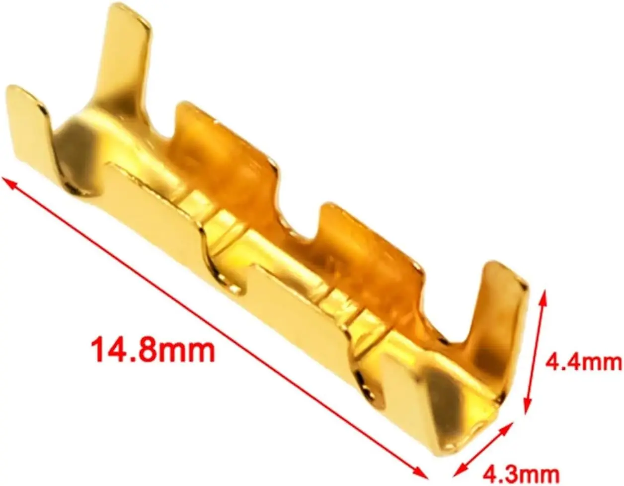 1000 Uds 453 0,3-1,5 MM Terminal en forma de U lengüeta insertos fríos Terminal conector de cable terminal eléctrico Terminal de dientes pequeños - imagen 2