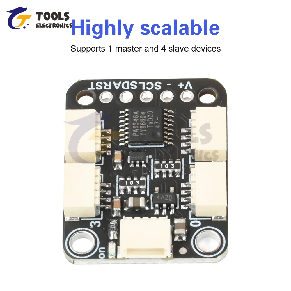 PCA9546 Placa multiplexora Qwiic I2C de 4 canales Compatible con la interfaz Stemma Qt/Qwiic para redes de sensores - imagen 2
