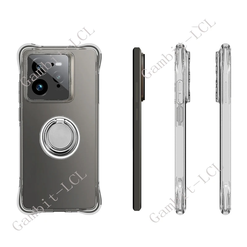 Para Realme GT7 Pro GT7Pro 6,78 "2024 RMX5010, RMX5011 soporte de anillo trasero funda de teléfono suave TPU Original cubierta a prueba de golpes - imagen 2