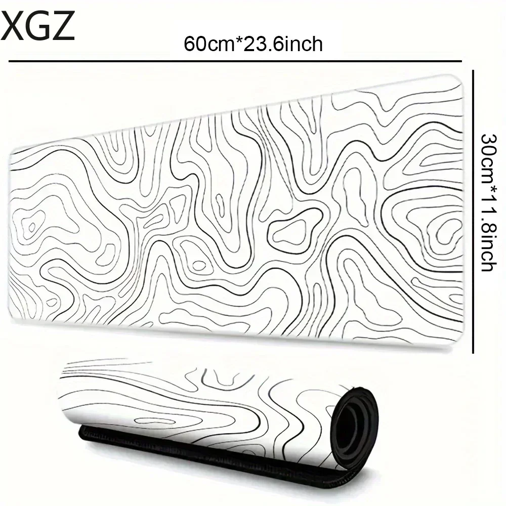 Alfombrillas de ratón grandes para PC, alfombrilla de ratón para juegos de escritorio con bordes cosidos y Base de goma antideslizante, alfombrilla de ratón extendida, accesorios para juegos - imagen 4