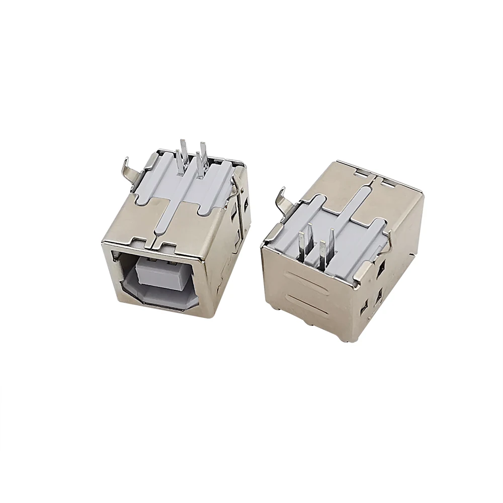 Conector hembra USB tipo B, conector PCB de soldadura de 90 grados para interfaz de datos de impresora, 5/10/20 Uds. - imagen 3