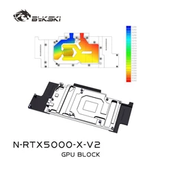 Bykski Bloque de agua Leadtek RTX5000 cobre