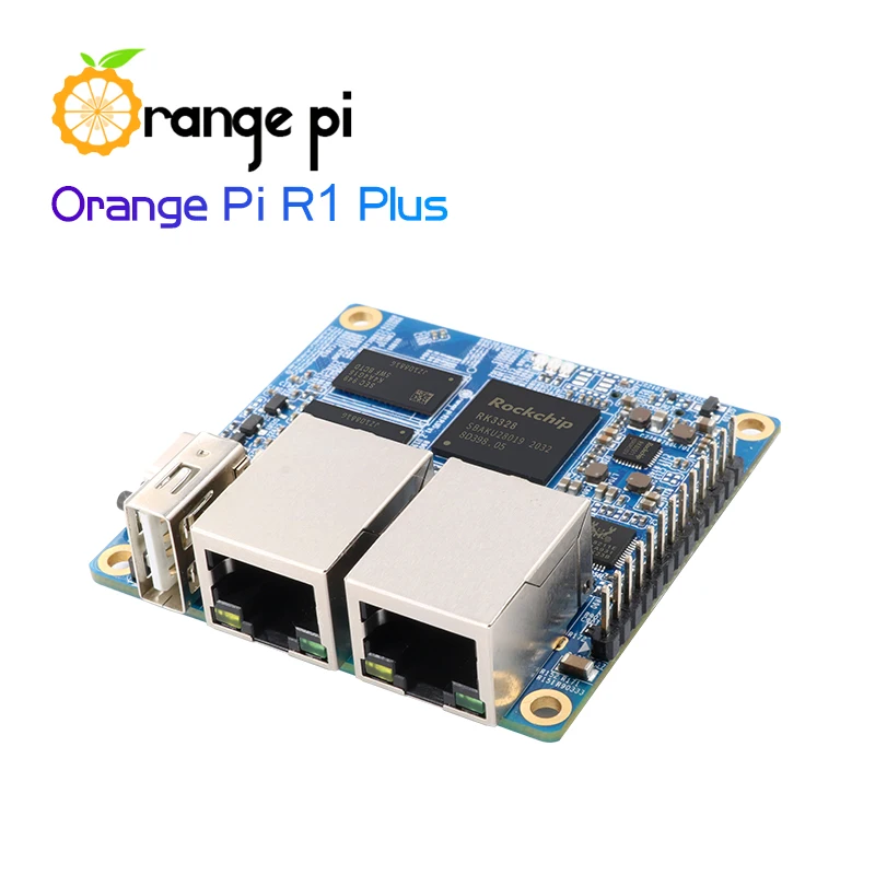 NUEVO Orange Pi R1 Plus, enrutador de viaje portátil SBC OpenWRT con doble GbE, 1GB Rockchip RK3328, compatible con sistema operativo Android 9/Ubuntu/Debian - imagen 5