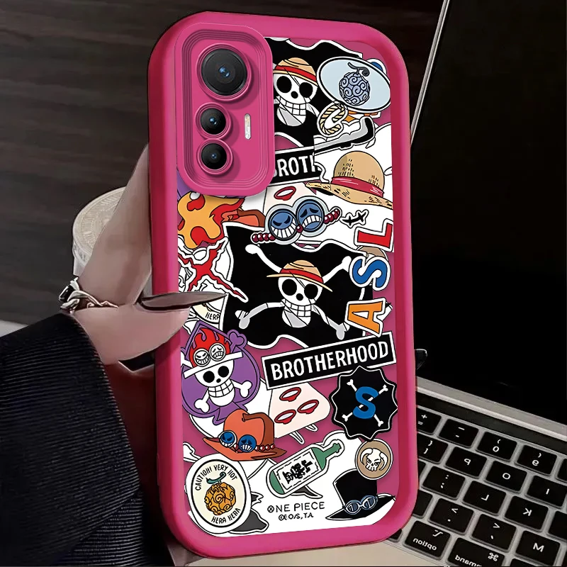 Funda de calavera de una pieza de Anime para Xiaomi 14T 13T 12T 11T 13 12 11 Lite 5G NE POCO X6 X5 F6 F5 F3 X4 GT X3 NFC M5S C65 M6 Pro TPU - imagen 4