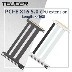 Teucer Cable Extensión PCIe para Tarjeta Gráfica Ángulo Recto