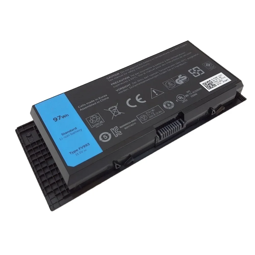 Nueva batería Original para ordenador portátil FV993 11,1 V 97Wh para Dell Precision M4600 M4700 M6600 M6700 M6800 M4800 97KRM 9GP08 90, etc. - imagen 3