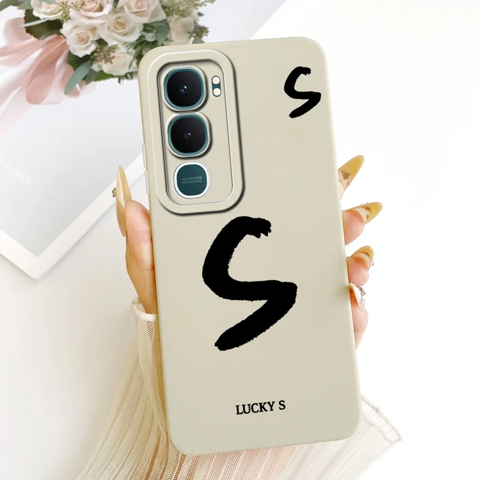 Para Vivo Y31 5G Funda 2025 lindas letras de la suerte suave silicona mate TPU Funda protectora de lente para Vivo Y21D Y 21D Funda V2521 - imagen 5