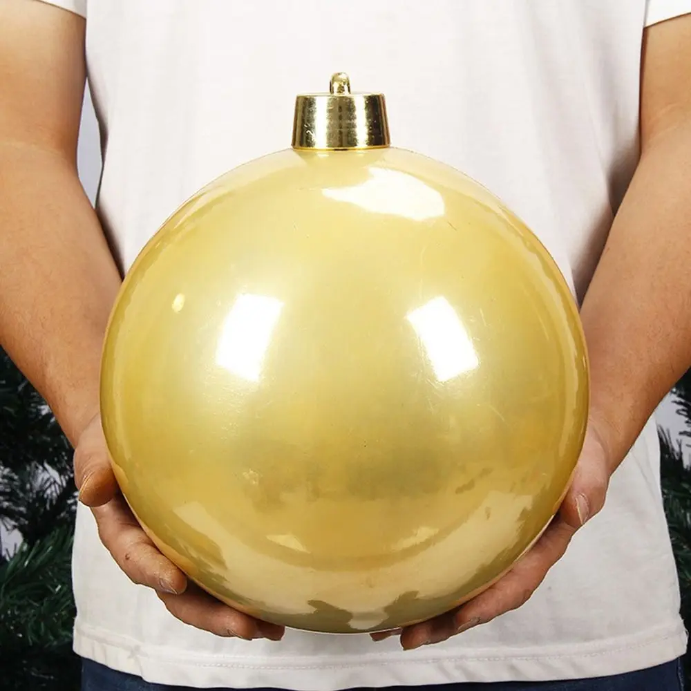 Bola nacarada de plástico para arreglos, decoraciones navideñas nacaradas de 15CM, adornos navideños en forma de bola, Día de Año Nuevo - imagen 2