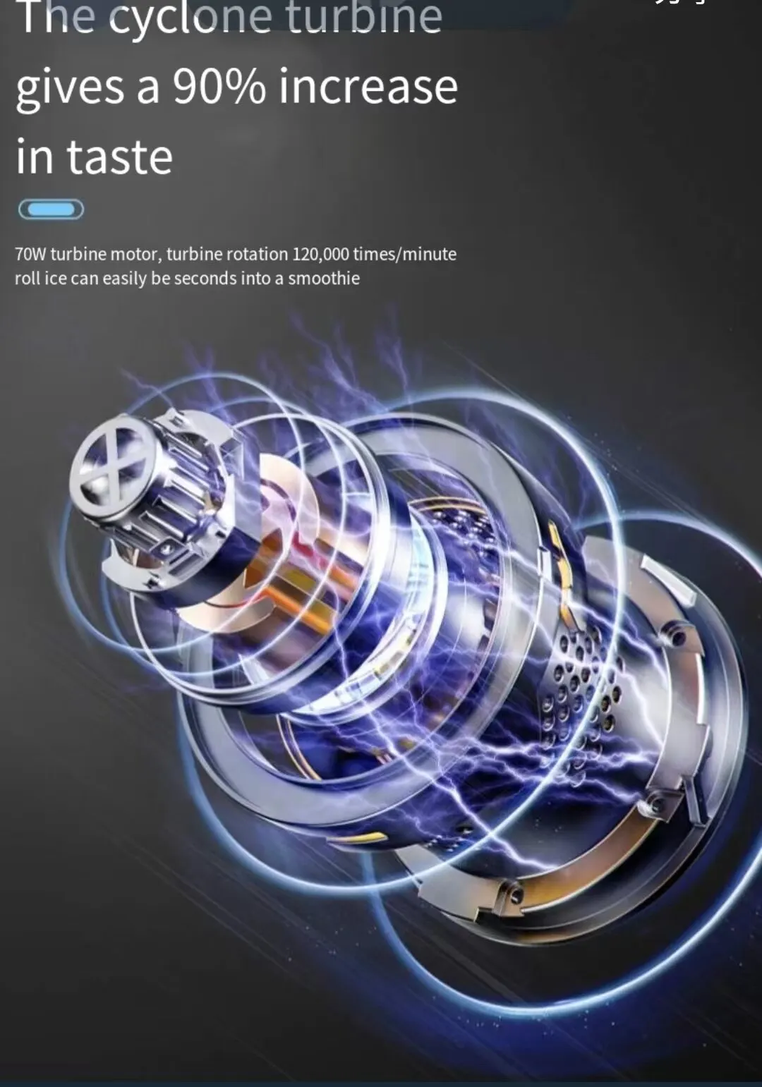 Batidora portátil de 8 cuchillas, licuadora grande, exprimidor de 1000ml, máquina eléctrica portátil, mezclador de jugo fresco - imagen 2