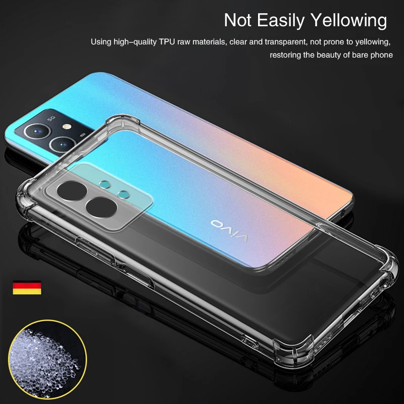 Funda de teléfono móvil suave y transparente para VIVO Y30 5G estándar Y30G Airbag, transparente, a prueba de golpes, de silicona, Protección trasera, accesorios - imagen 4