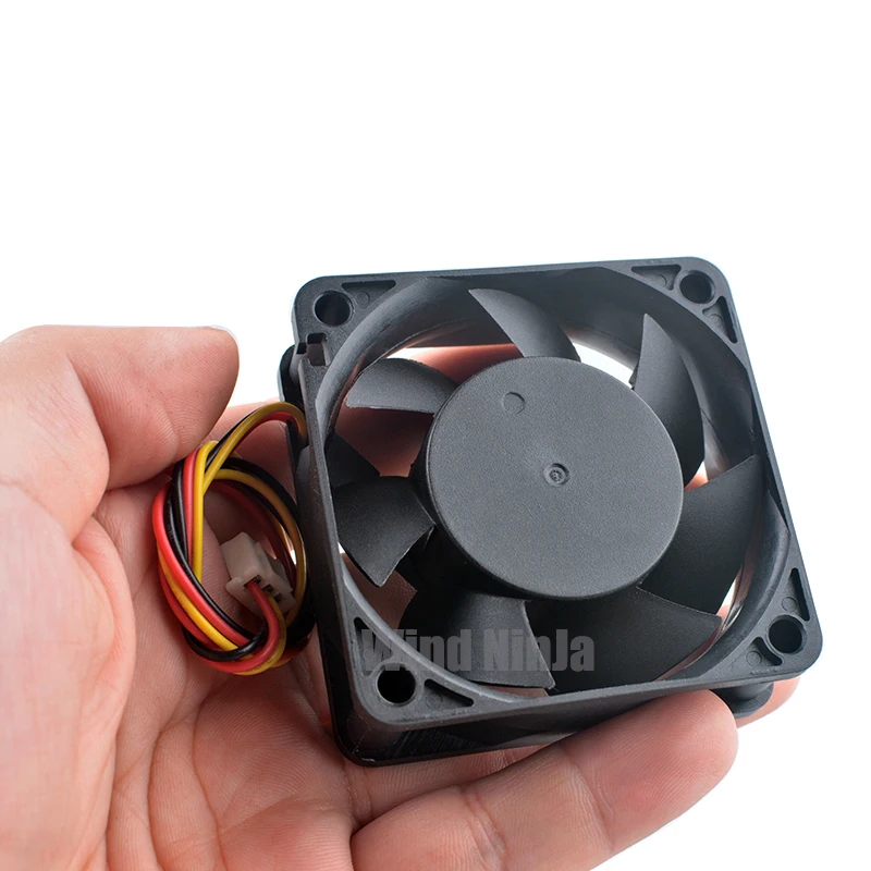 GFA06020D12HH 6 cm X 60 mm X 20 mm DC12V 0.20A Ventilador de enfriamiento de 3 pines para fuente de alimentación de CPU del chasis - Ventilador con cubierta de perfil bajo de 60 mm - imagen 5