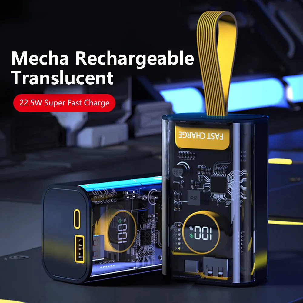 Kit de Banco de energía PD 22,5 W, caja de batería 18650/21700, indicador de batería LED PD/QC/AFC/SCP, protocolo de carga rápida, Banco de energía DIY - imagen 2