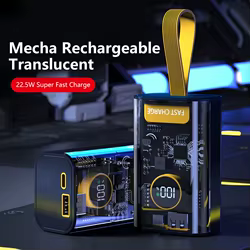 Kit de Banco de energía PD 22,5 W, caja de batería 18650/21700, indicador de batería LED PD/QC/AFC/SCP, protocolo de carga rápida, Banco de energía DIY
