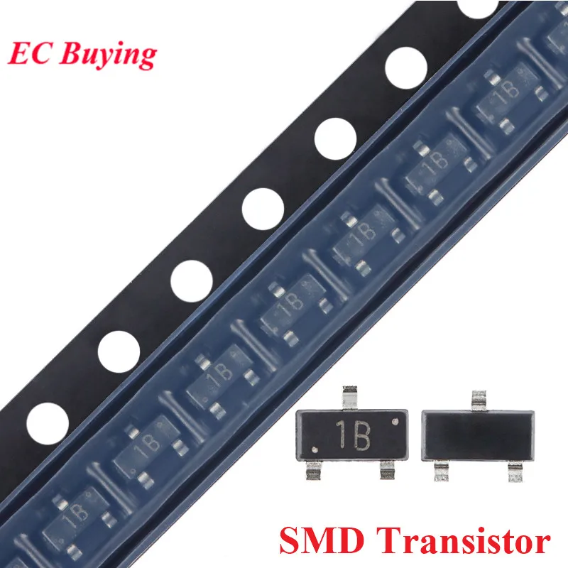 100 Uds BC807-25 BC807-40 BC817-25 BC817-40 BC846B BC847B BC847C BC848B BC856B BC857B SOT23 BC807 BC817 BC846 BC847 BC856 BC857