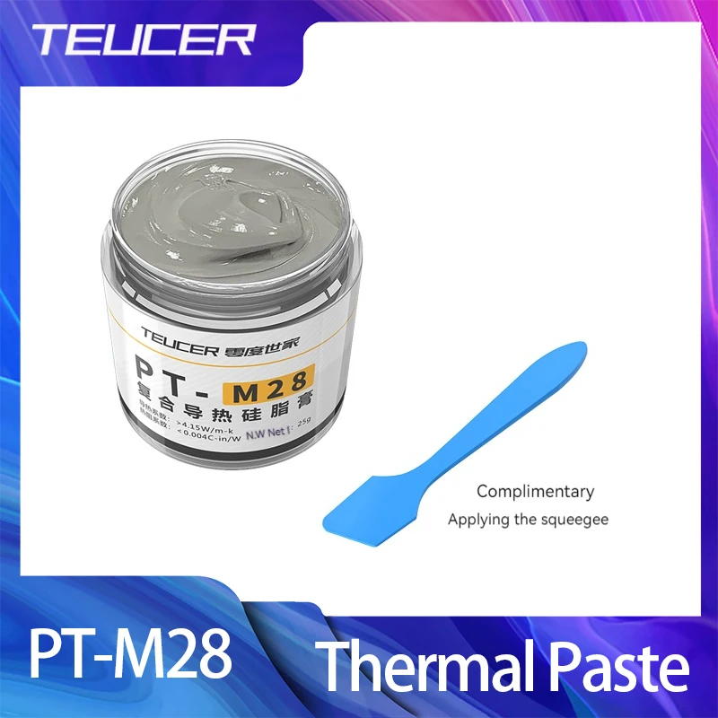 TEUCER PT-M28 grasa térmica compuesta grasa de silicona conductora térmica disipador de calor compuesto Cpu ordenador CPU yeso térmico