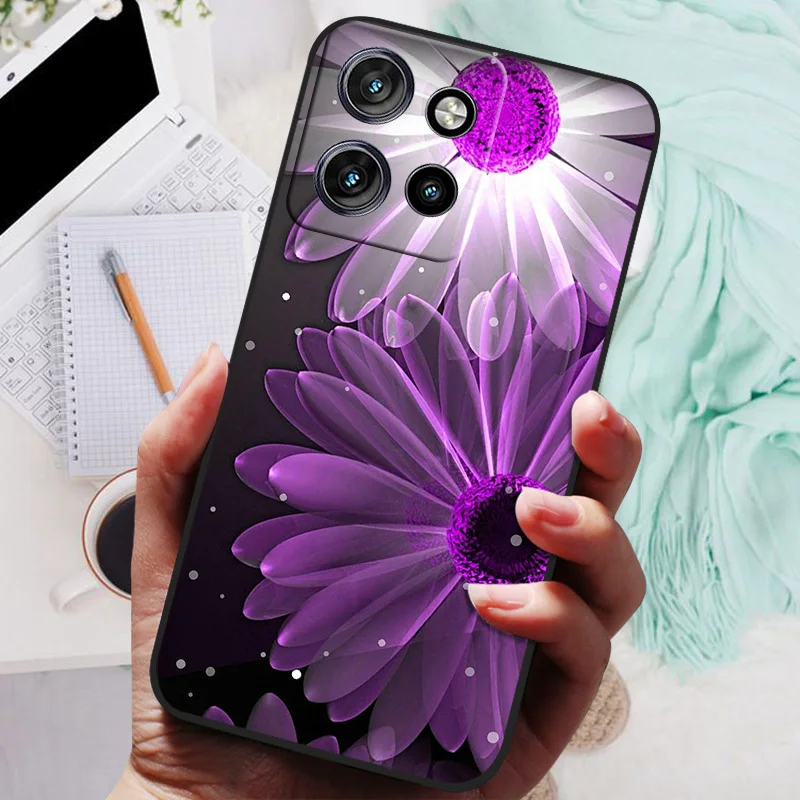 Para Motorola Moto G75 funda León Lobo funda trasera suave de silicona para Moto G75 5G fundas de teléfono en MotoG75 2024 funda protectora - imagen 4