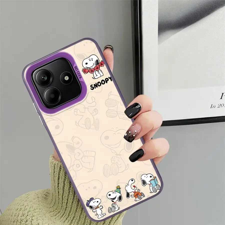 Funda trasera de teléfono para Xiaomi Redmi Note 10s 9s 11s 14 Pro Plus 13 12 11 12s 10Lite Lovely S-S-noopyS - imagen 3