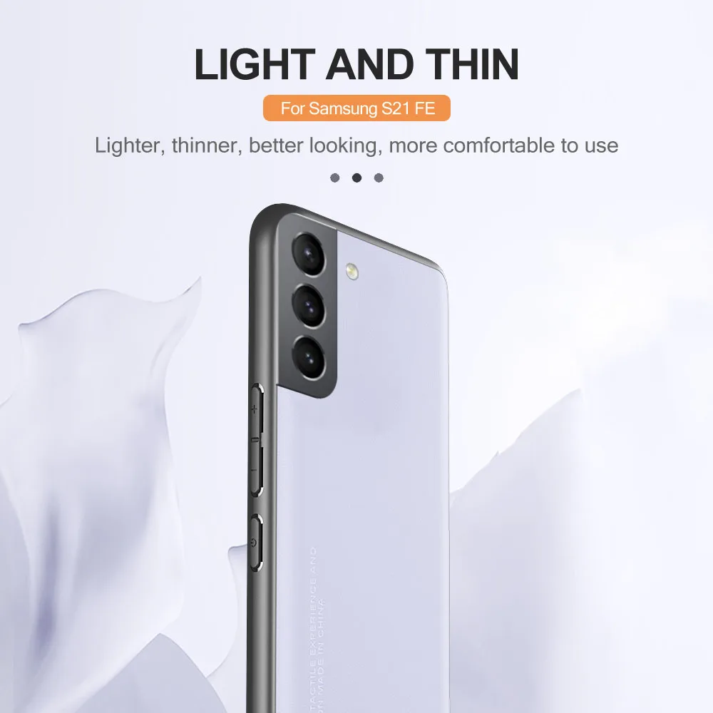 Funda de cuero antisudor para Samsung Galaxy S21 S20 S21 FE 5G S 20 21 22 Plus 5G, carcasa trasera suave s22ultra s21fe, cubierta a prueba de golpes - imagen 3