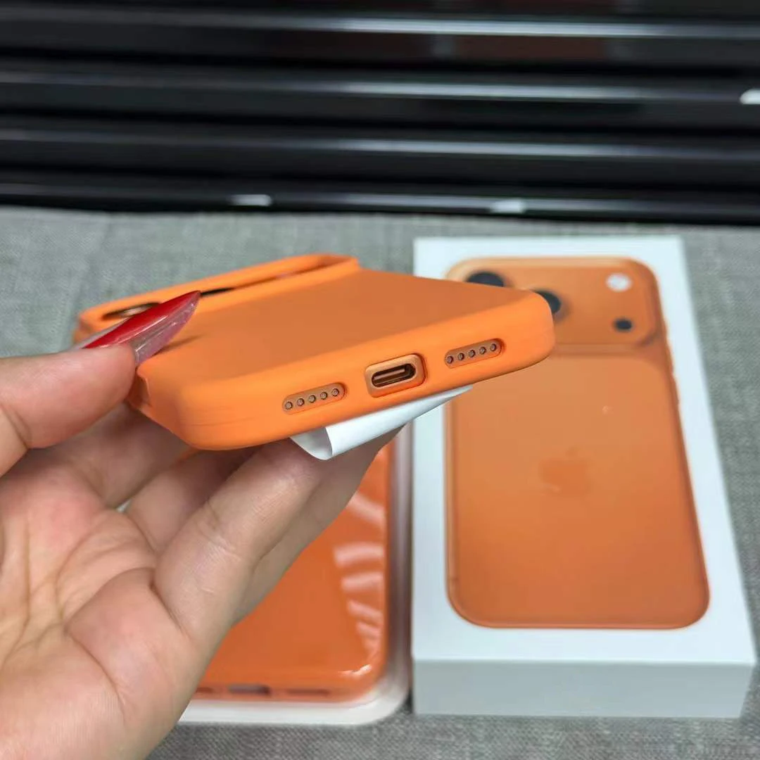 Para iPhone 17 Pro Max funda Original de silicona líquida fundas de teléfono para iPhone 17 Air 17Pro 17 Pro Max piel suave funda de parachoques funda iphone 17 pro max - imagen 5