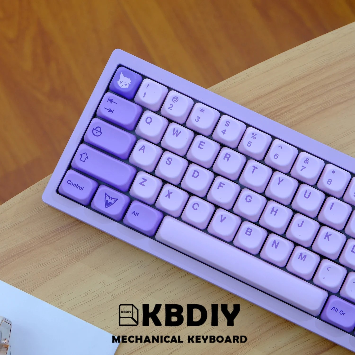 KBDiy-Juego de teclas GMK Frost Witch, 134 teclas, perfil KOA personalizado, teclas GMK moradas para teclados mecánicos, tapas de juego para interruptor MX - imagen 3