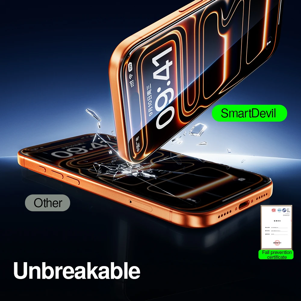 SmartDevil Vidrio templado Protector iPhone 17/16 Pro Max - Antiluz - imagen 3