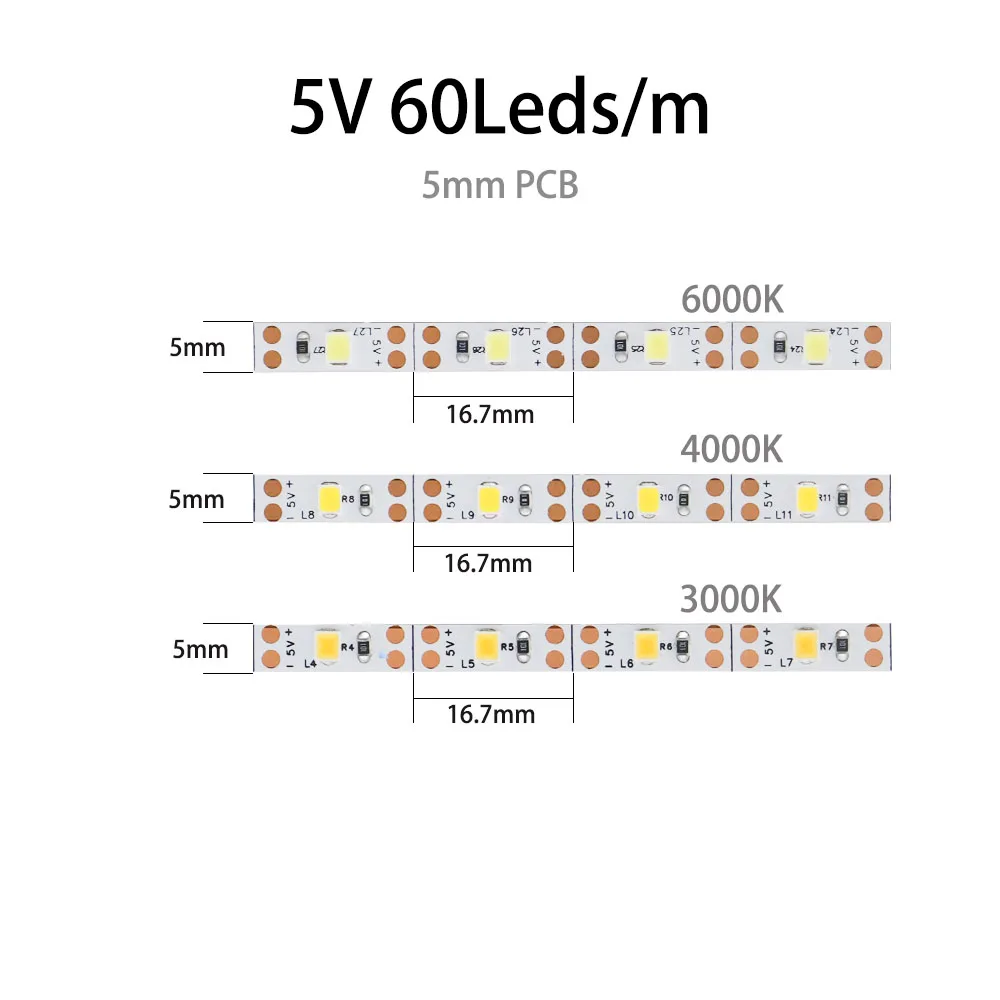 5mm 5V 60LEDS