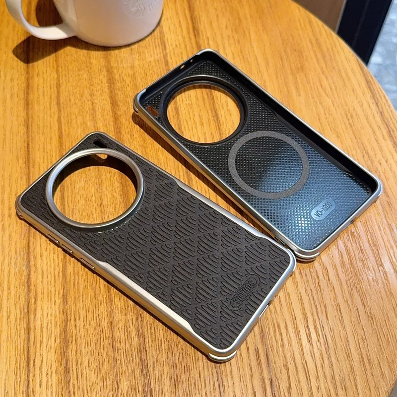 Funda para VIVO X200 Ultra X200Pro Mini cubierta dura acanalada magnética anticaída para VIVO X200S X200Pro parachoques a prueba de golpes - imagen 5