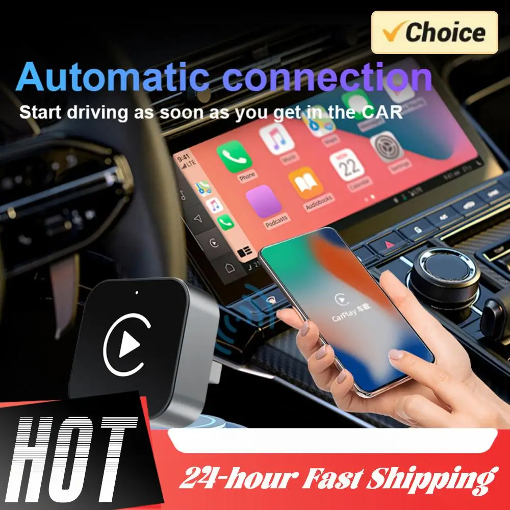 Adaptador inalámbrico 2 en 1 CarPlay Android Auto Carplay AI Box Plug & Play Smart TV Box sistema inteligente de coche para coches con cable de fábrica - imagen 3