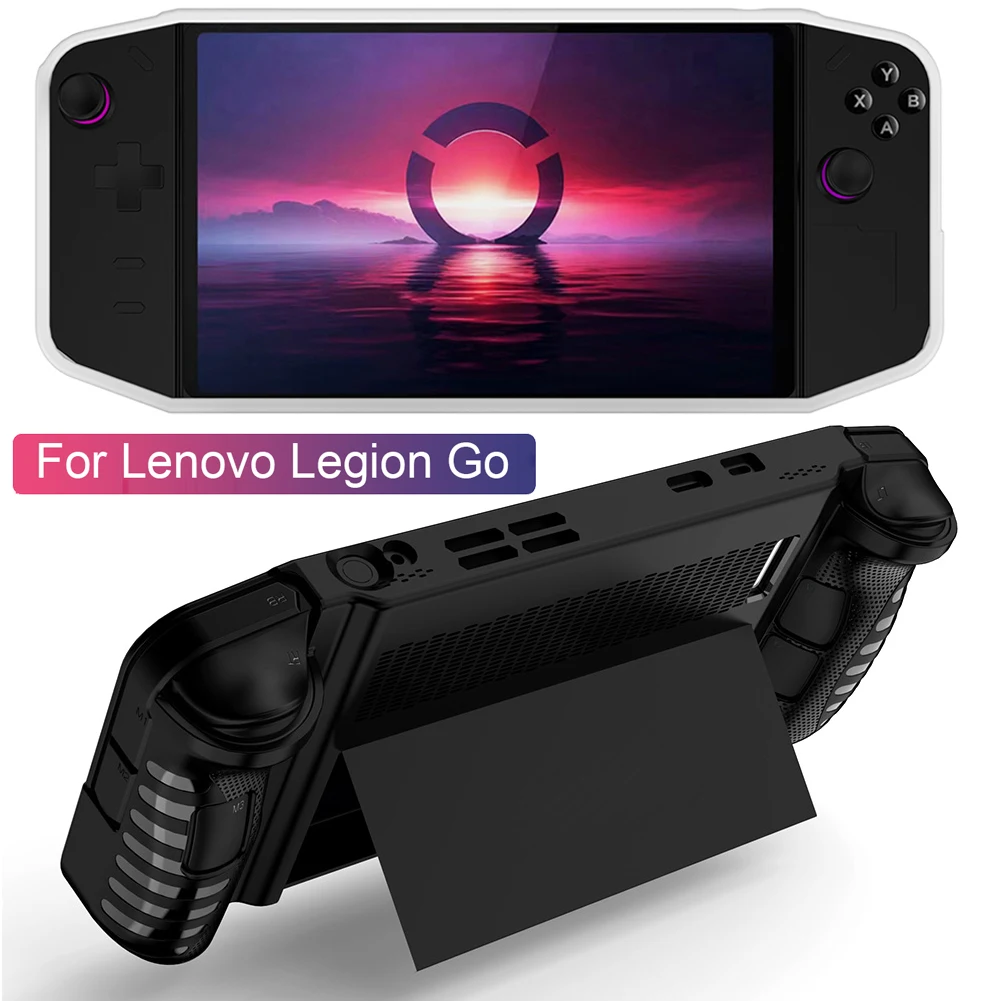 Funda protectora para consola de juegos portátil Lenovo Legion Go, cubierta protectora a prueba de golpes con soporte, accesorios de juego