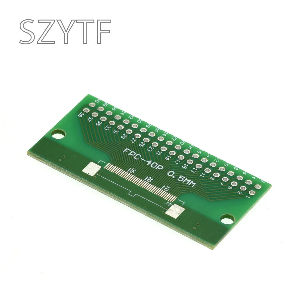 5 unidades/bolsa FPC 40pin DIP adaptador tablero FC vuelta 2,54 TFT LCD asiento 1mm 0,5mm