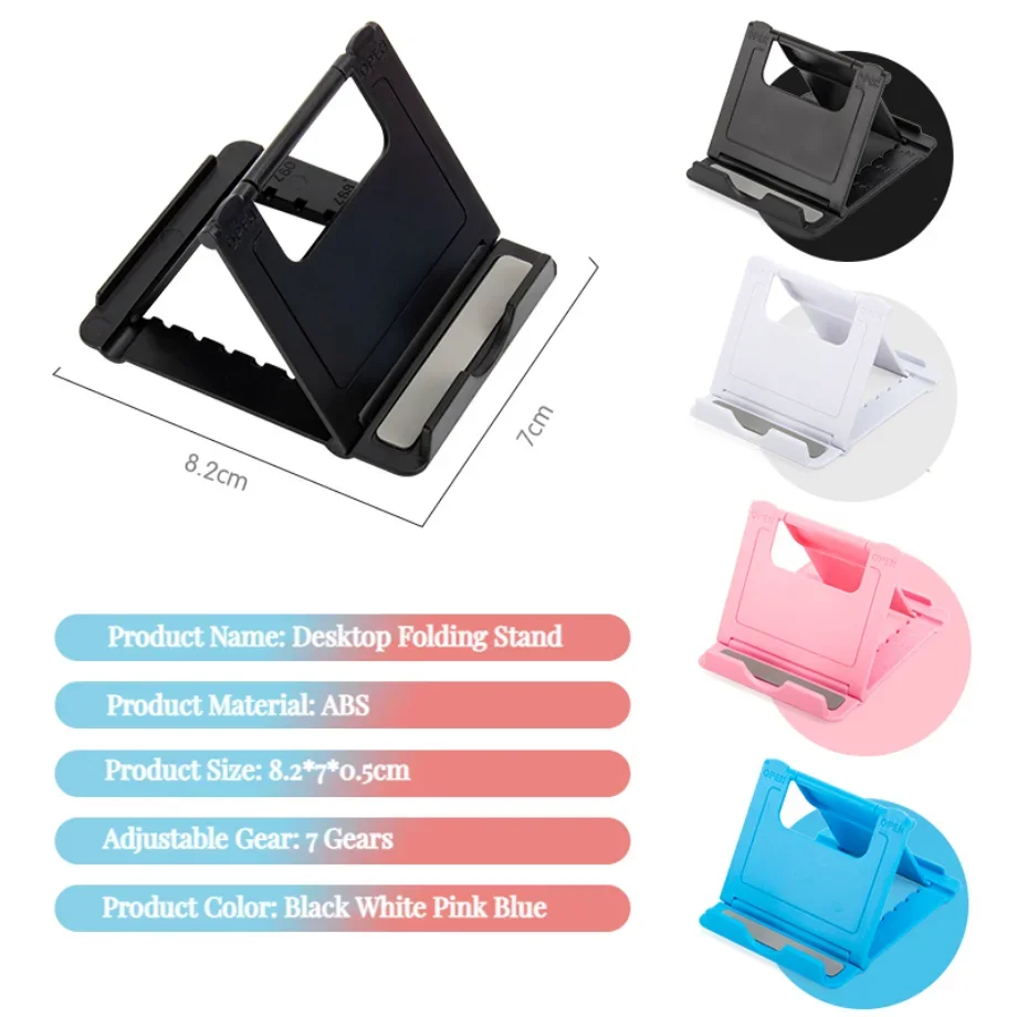 Soporte de escritorio para teléfono móvil, trípode para iPhone Xsmax 12 13 Pro, Huawei, Xiaomi Mi 9, soporte de escritorio plegable de plástico - imagen 5