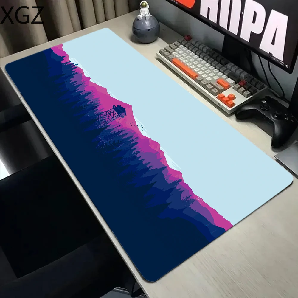 Alfombrilla de ratón XXL Deep forest firewatch para ordenador portátil, alfombra grande para juegos, teclado de borde de bloqueo, 70x30cm, alfombrilla de escritorio para CSGO LOL - imagen 4