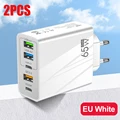 2PCS EU Plug White