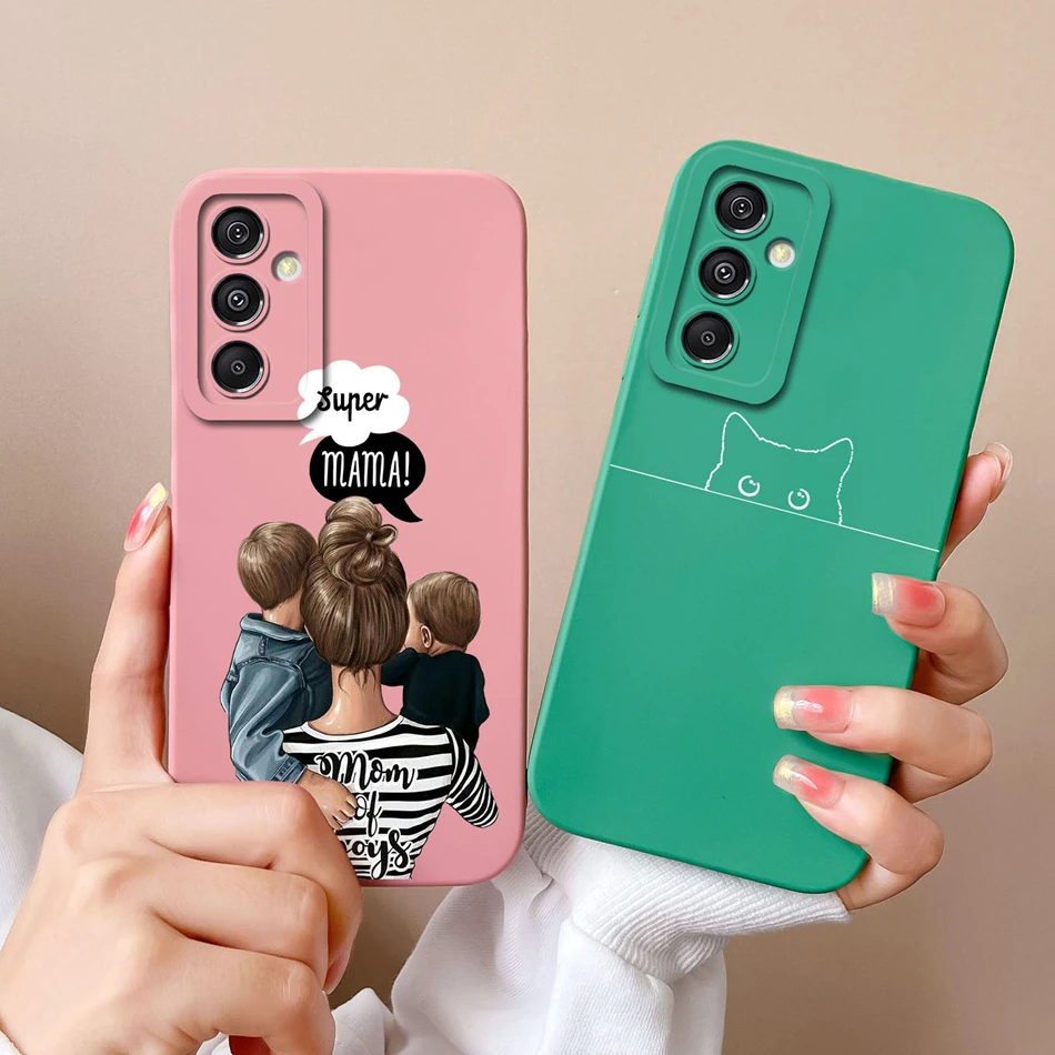 Funda bonita para Samsung Galaxy A15, carcasa de protección completa, suave, de silicona líquida, antichoc, A15 A 15 - imagen 4