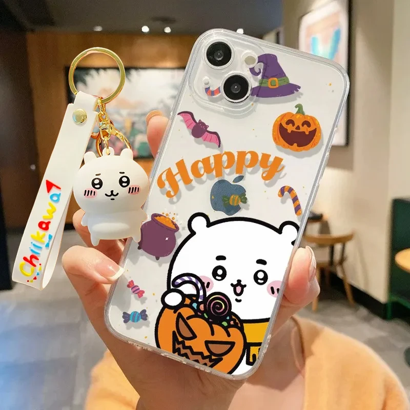 Helloween c-chiikawa Kawaii funda de iPhone de dibujos animados para iPhone 17 Air 16 15 14 13 12 11 PRO MAX X XR XS MINI 7 8 PLUS Y2K funda suave - imagen 5
