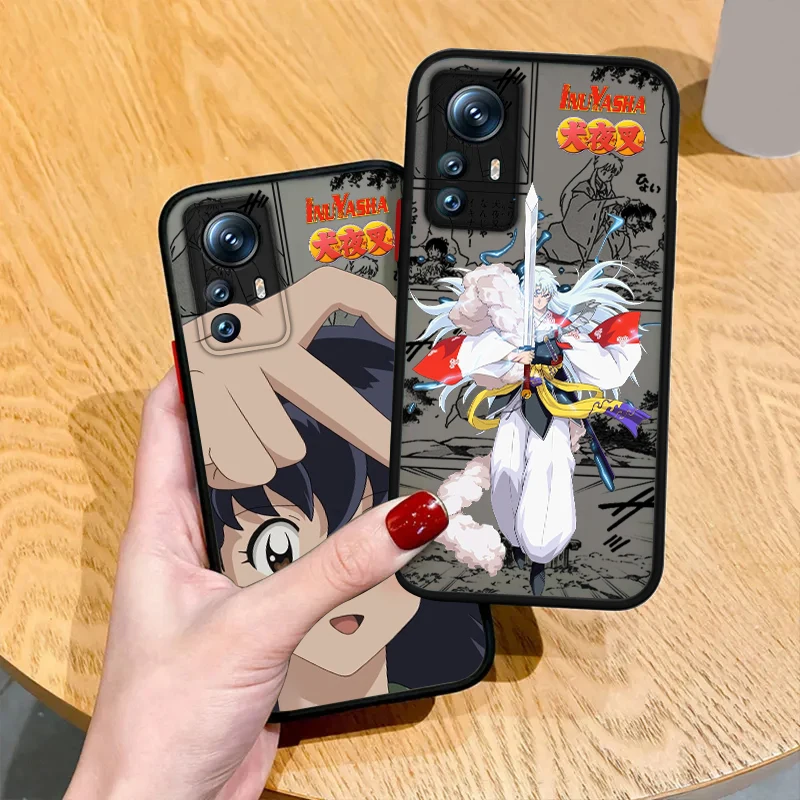 Funda de teléfono de Anime de moda Inuyasha para Redmi Note 13, 12, 11, 10 Pro Plus Pro S T 5G, cubierta translúcida mate esmerilada - imagen 3