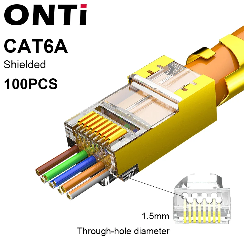 CAT6A Gold 100pcs