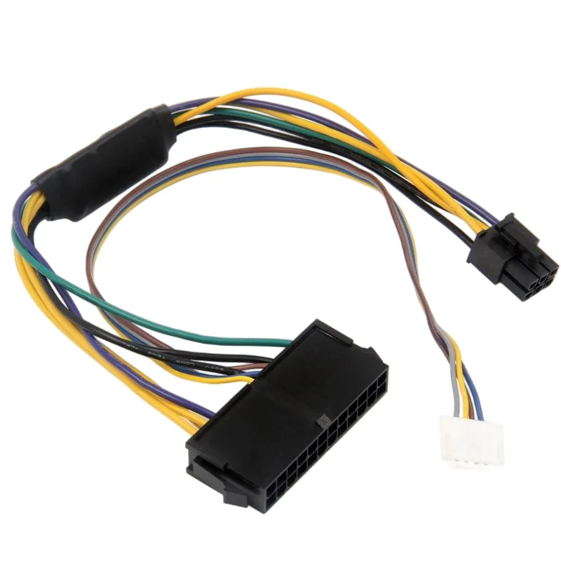 Cable de alimentación de 24 pines a 6 pines, Cable ATX, divisor PSU para HP Elite Z230 Z220 SFF, convertidor de Cable de alimentación, Mini adaptador de línea extensible de 6 pines