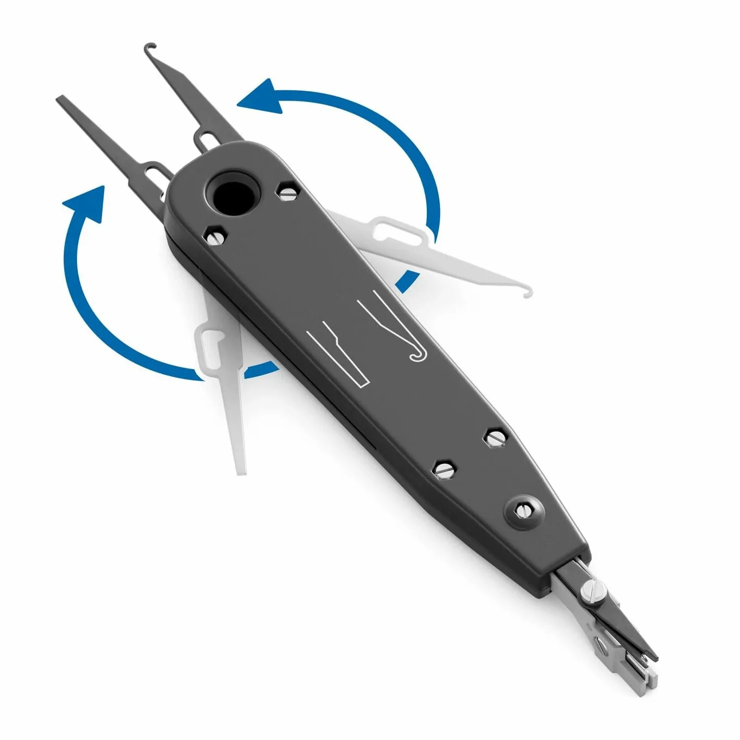 ZoeRax-Herramienta de perforación 110, cúter de alambre, alicates de telecomunicaciones para conector Keystone Rj45, Cable de red, módulo de teléfono, Panel de conexión - imagen 3