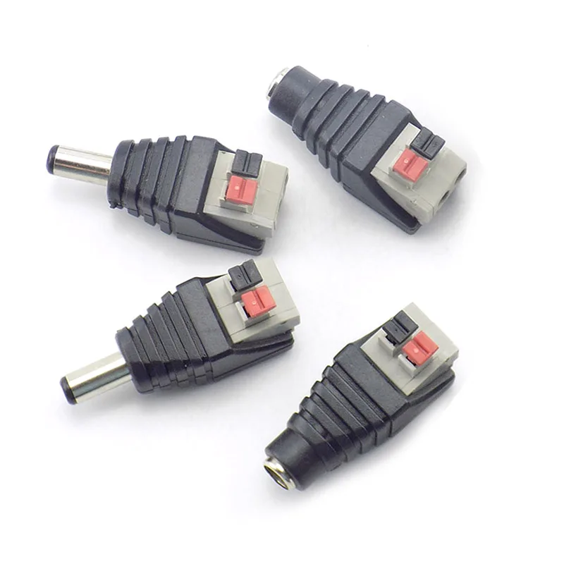 5 uds DC macho + 5 uds conector hembra DC 2,1*5,5mm adaptador de conector de clavija cable A7 - imagen 4