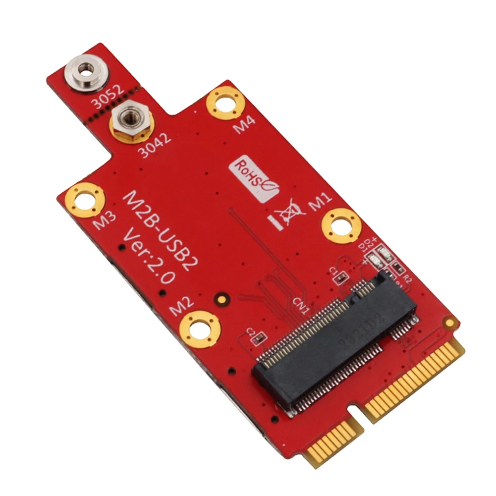 Convertidor M2 a Mini PCIE, tarjeta elevadora con ranura Dual para tarjeta NANO SIM, adaptador M.2 Key B a Mini PCI-E compatible con 3G/4G/5G - imagen 2