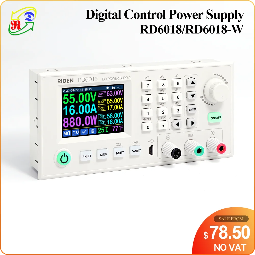 RD RUIDEN RD6018 RD6018W 60V USB WiFi DC DC adjustable Step Down Power Supply Module  Buck converter & 800W 1000W AC to DC PSU - imagen 2