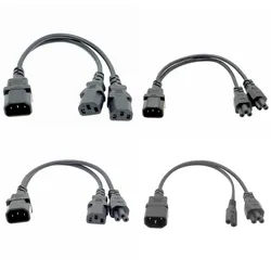 Cable alimentación divisor C14 a doble C13 – Adaptador corriente