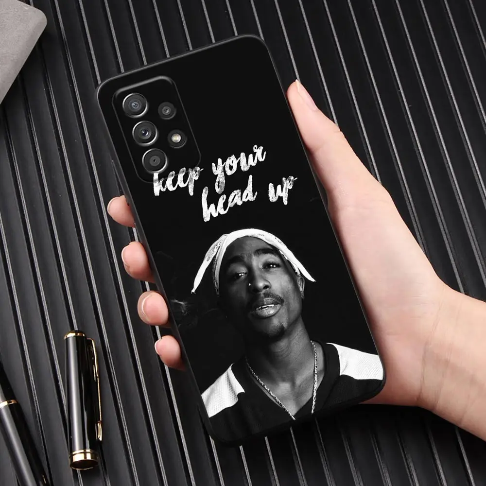 Funda de teléfono Gangsta Rapper 2pac Tupac Rap Galaxy A53 5G para Samsung A54 A52 A52S A51 A71 A73 A72 A35 A55 A32 A33 - imagen 2