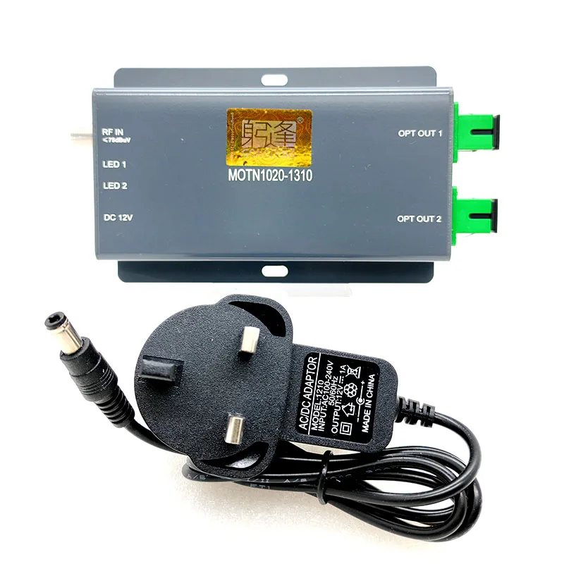 Transmisor óptico FTTH CATV 1310/1550nm AGC/ATT Control de potencia óptica, ancho de banda de 47-1000MHz, salida de doble puerto 10dBm al por mayor